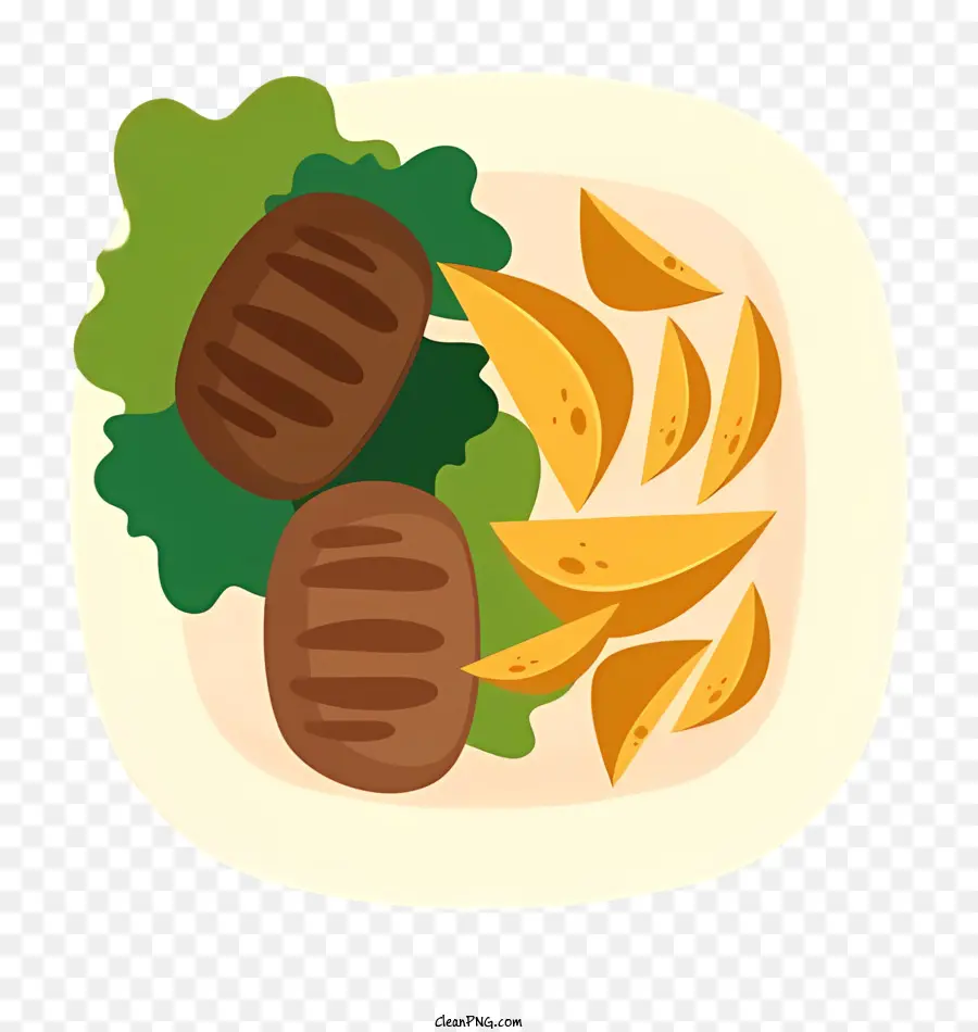 Comida Tailandesa，Hambúrguer E Batatas Fritas PNG