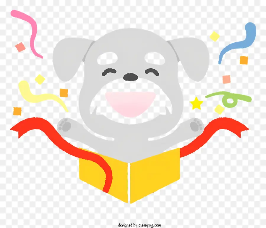 Cartoon，Cachorro Cinza PNG