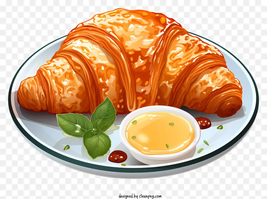 Croissant，Pastelaria PNG