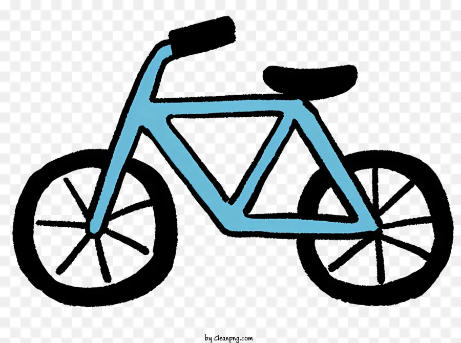 Cartoon，Azul Bicicleta PNG