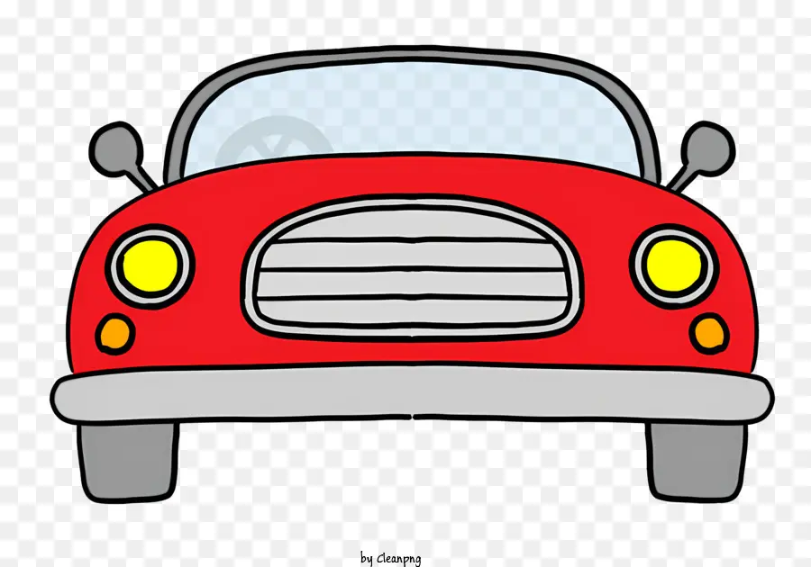 Desenho Animado，Carro Vermelho PNG