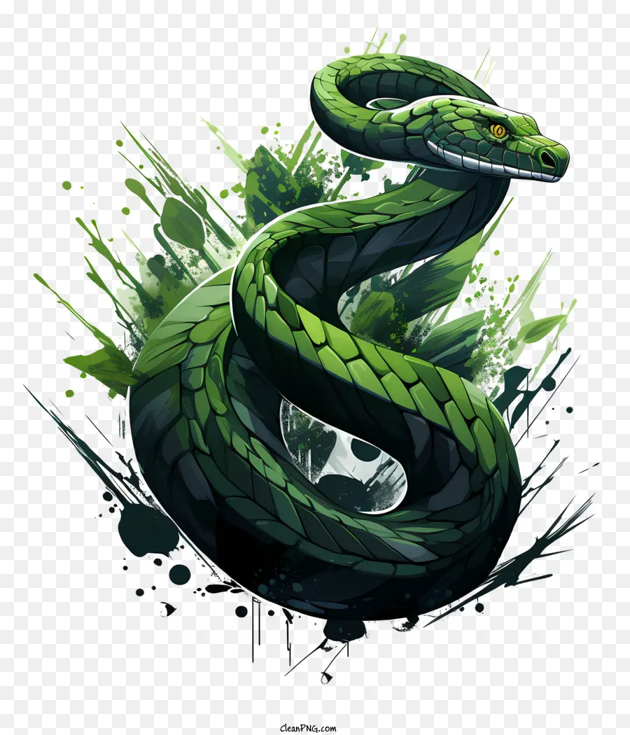 Dia Da Serpente，Cobra Em Spray De água PNG