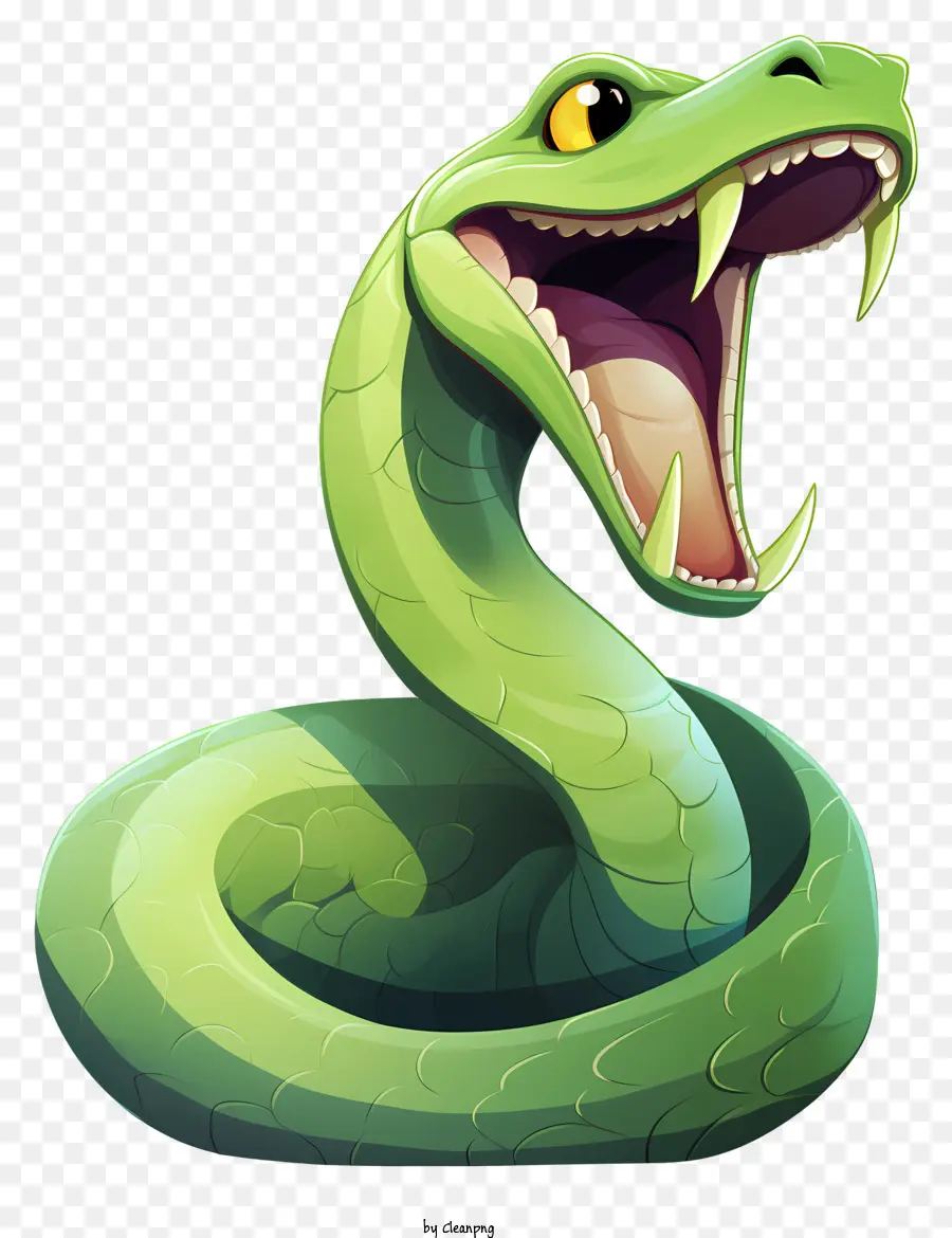 Dia Da Serpente，Cobra Verde PNG