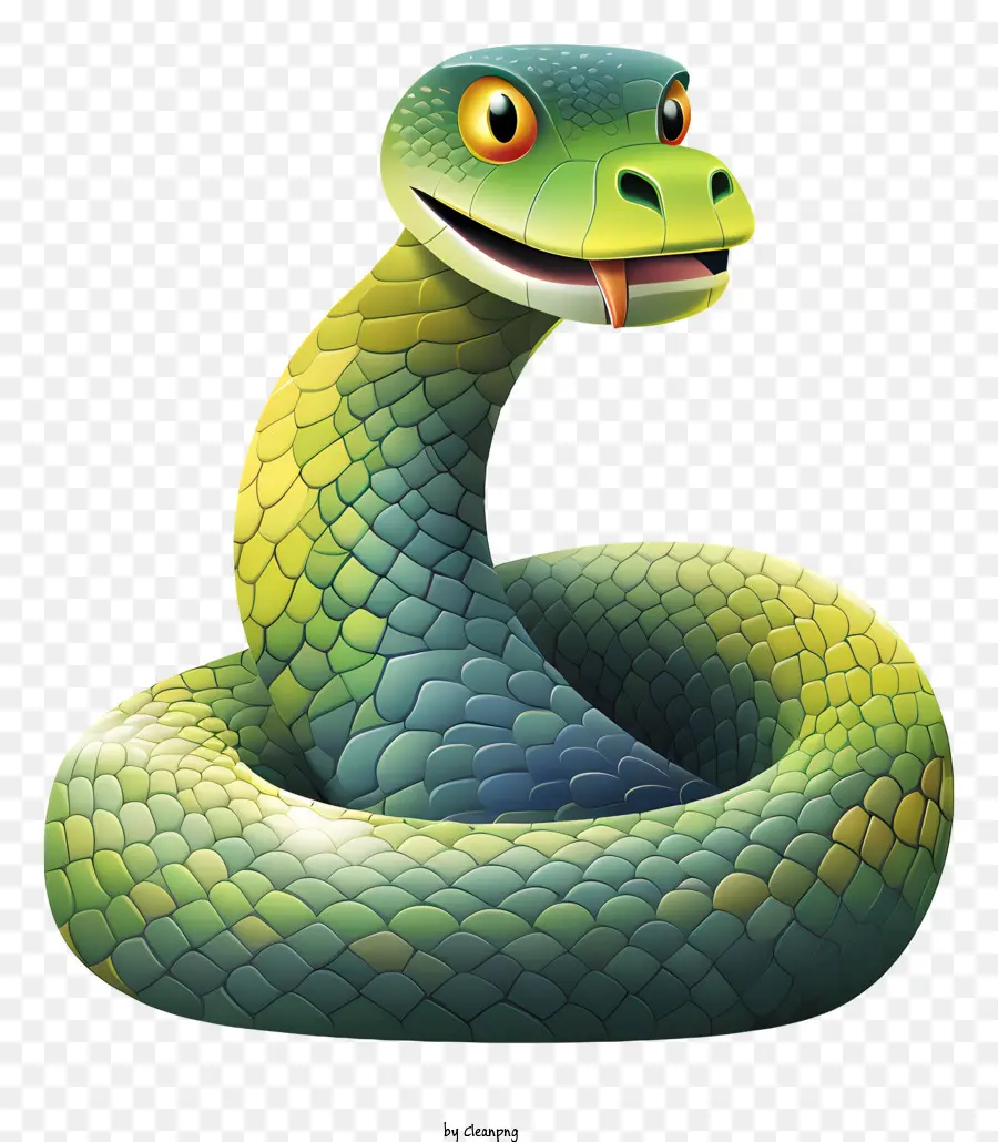 Dia Da Serpente，Cobra Verde PNG