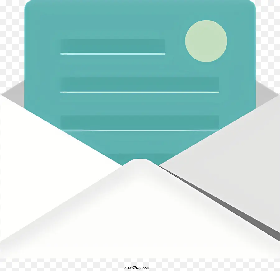 Envelope Branco，Selo Azul PNG