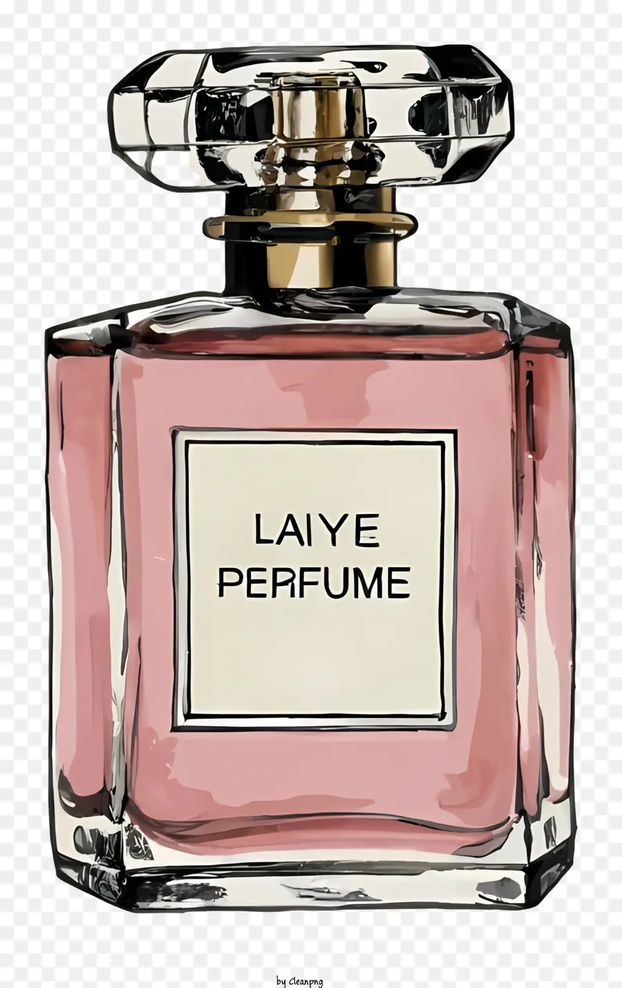 Cartoon，Cor De Rosa Frasco De Perfume PNG