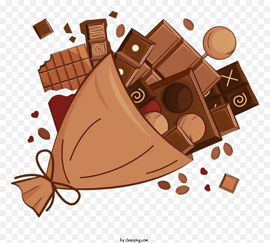 Dia Do Bolo De Chocolate，Presente Do Chocolate PNG