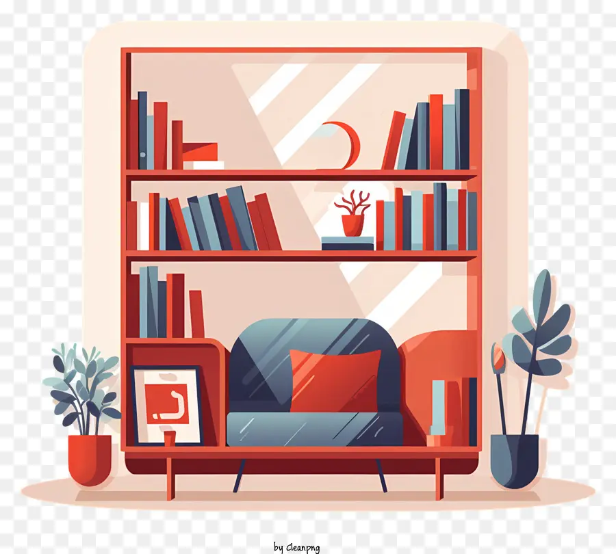 Recanto De Livro，Bookshelf PNG