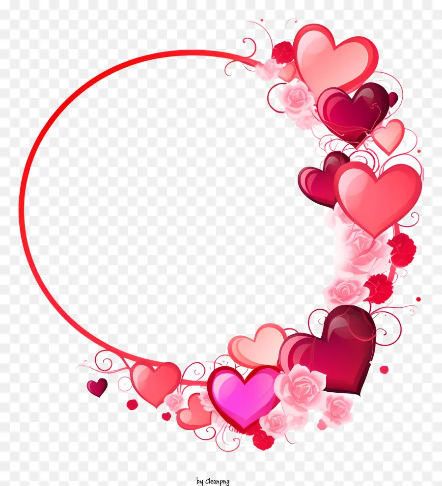 Fronteira Realista Do Dia Dos Namorados，Coração De Quadro PNG