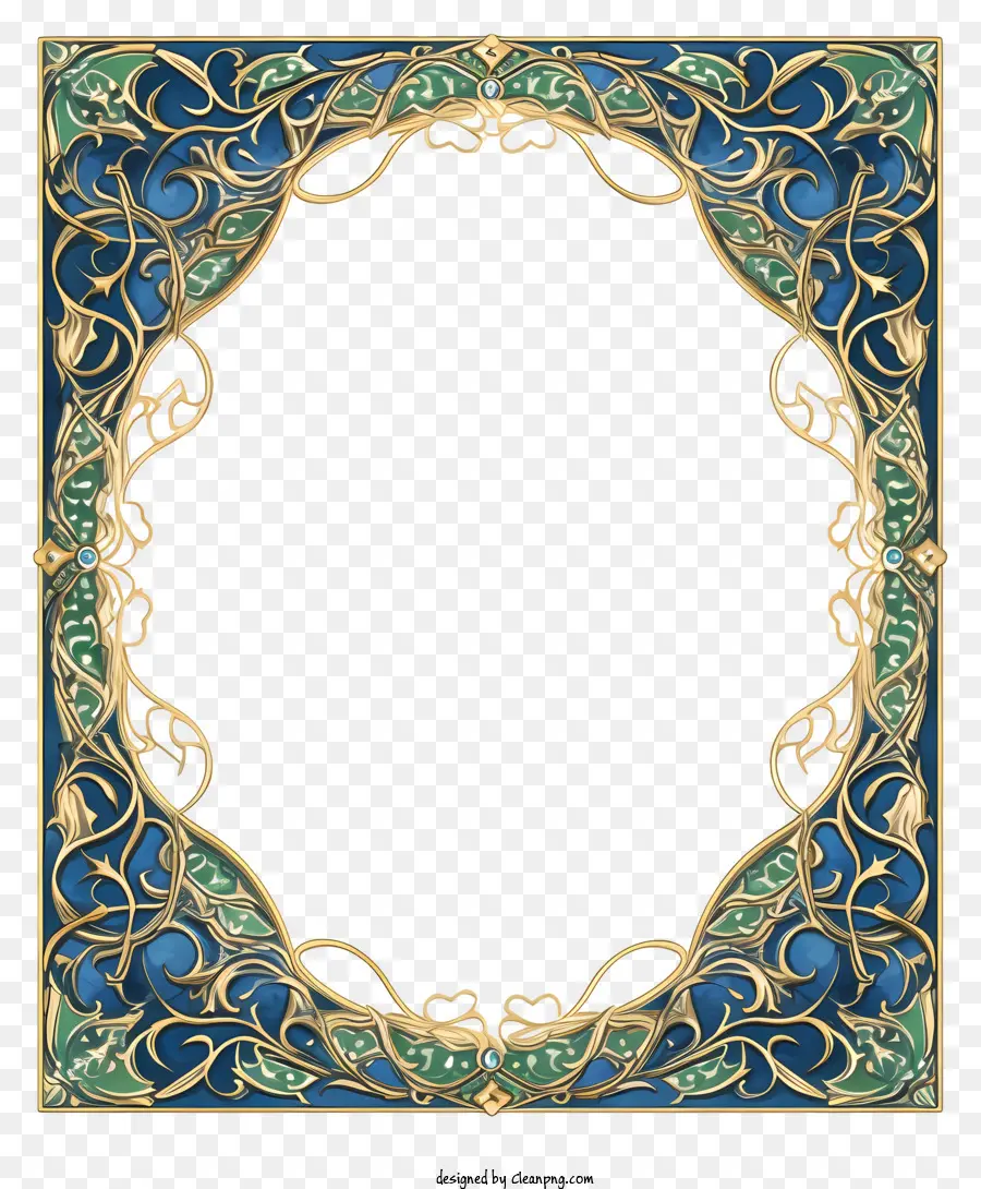 Aquarela De Estrutura Islâmica árabe，Golden Frame PNG