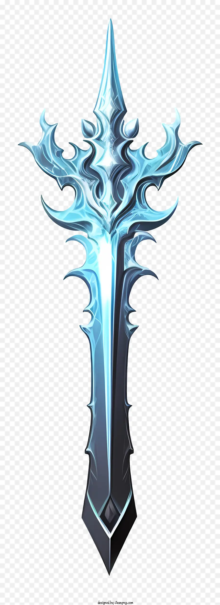 Espada De Diamante De Desenho Animado，Espada De Cristal PNG