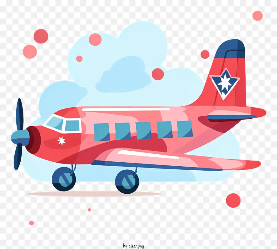 Avião De Namorado，Avião Vermelho PNG