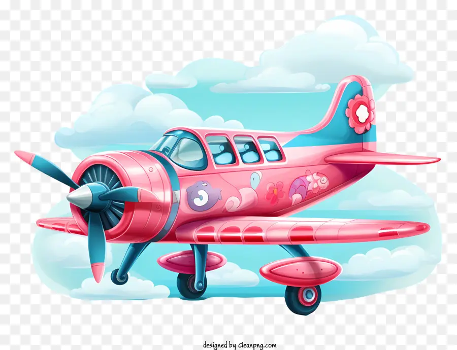 Avião De Namorado，Plano Rosa E Branco PNG