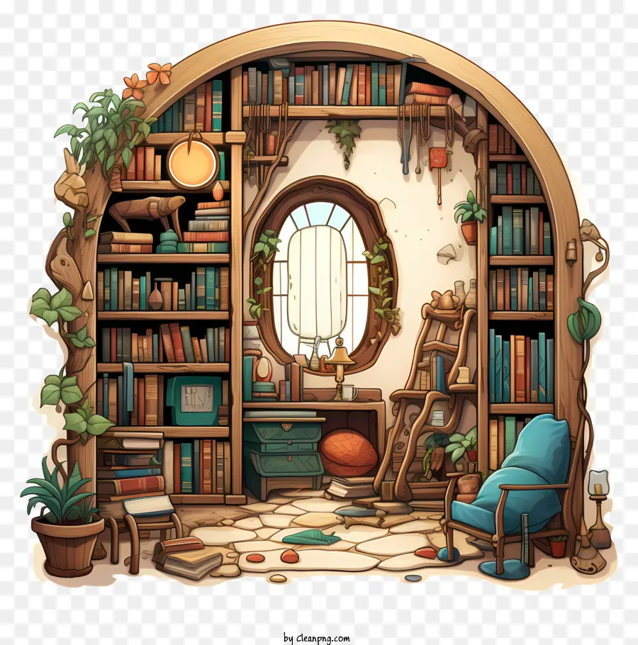 Recanto De Livro，Bookshelf PNG