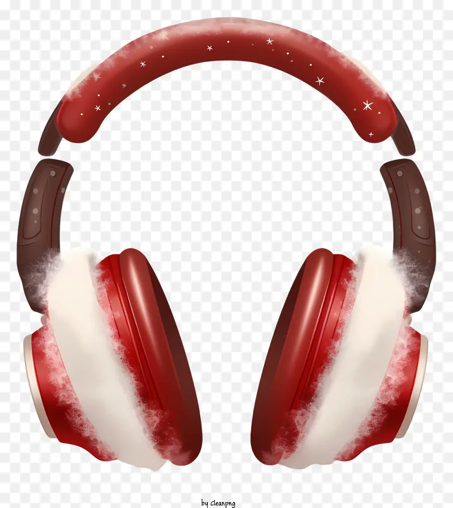 Burso De Arigado Realisto De Natalista，Fones De Ouvido Vermelho E Branco PNG