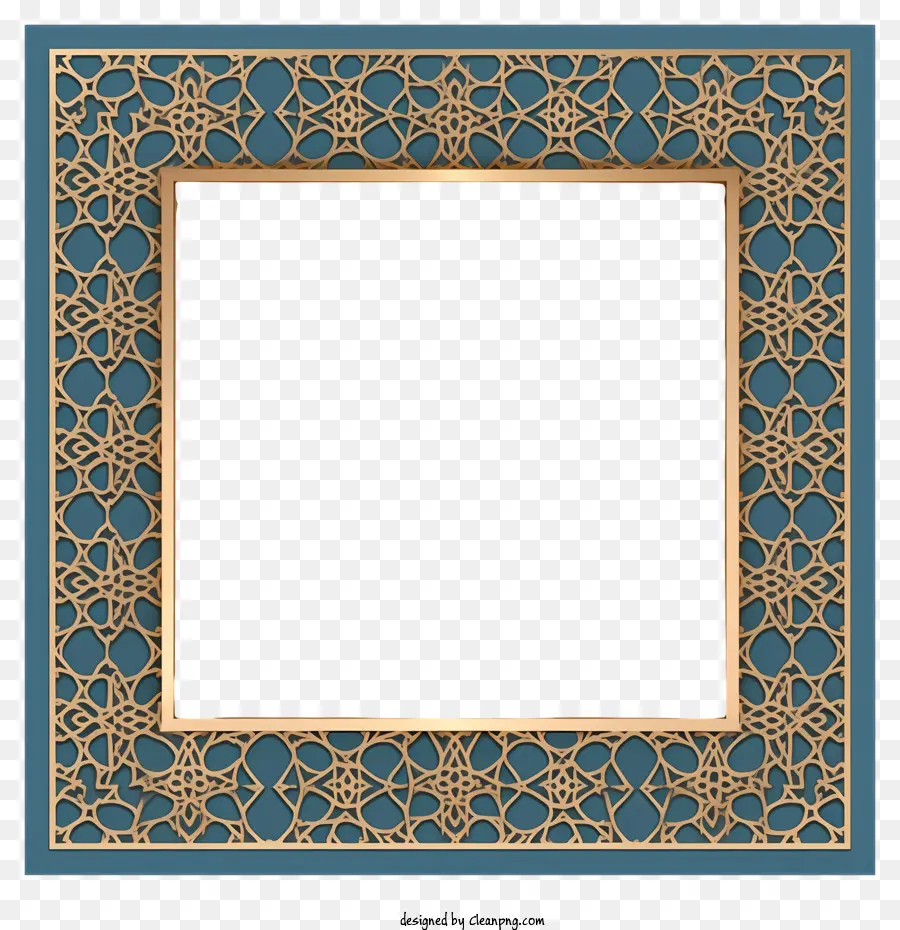 A Estrutura Islâmica árabe Ilustra，Moldura Azul PNG