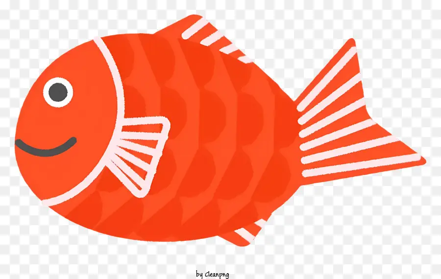 Peixe Vermelho，Boca Aberta PNG