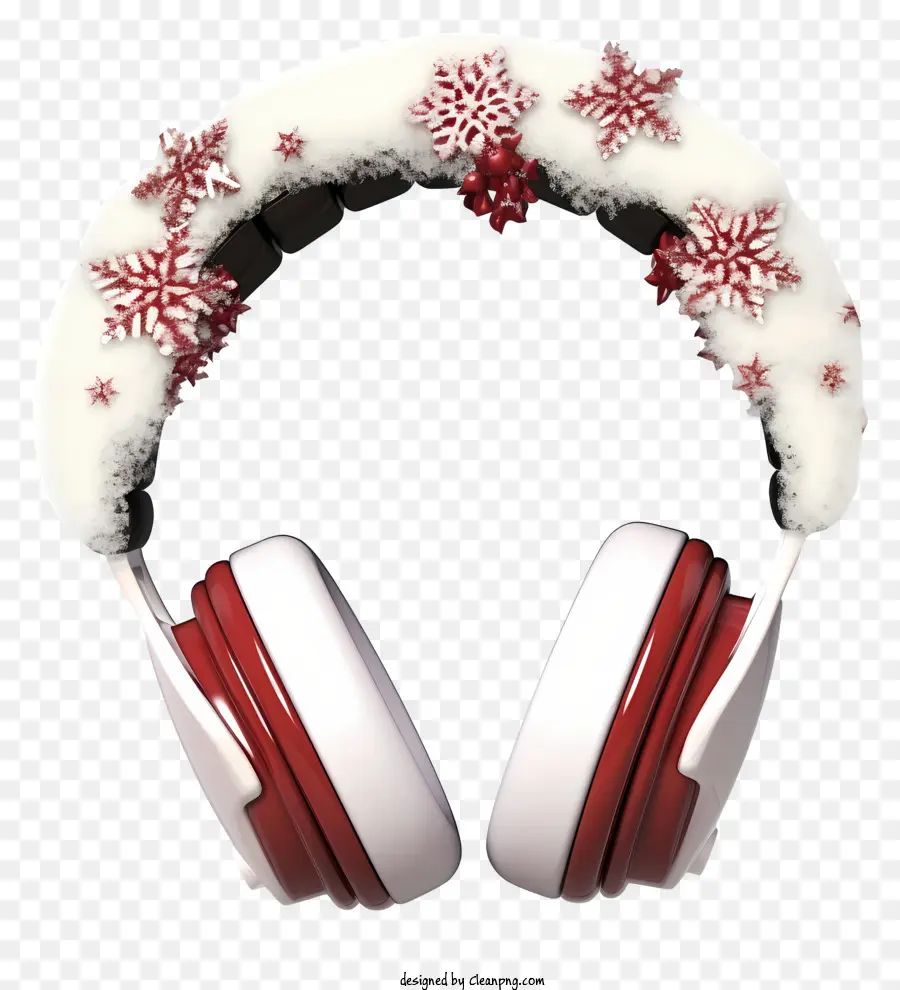 Trendy Retro Style Christmas Earreff，Fones De Ouvido De Floco De Neve PNG