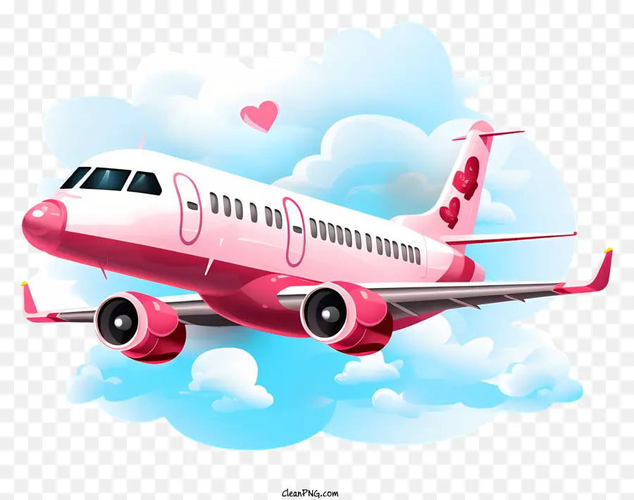 Avião De Namorado，Cartoon Avião PNG