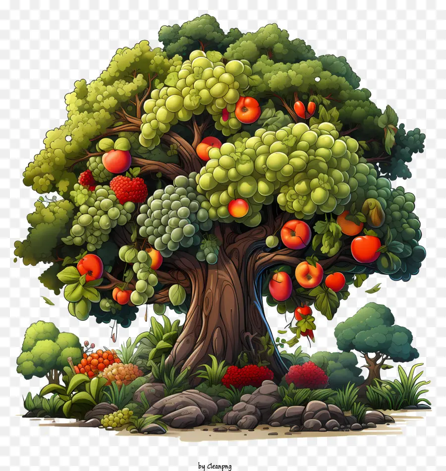 árvore De Fruto，árvore Com Frutas PNG