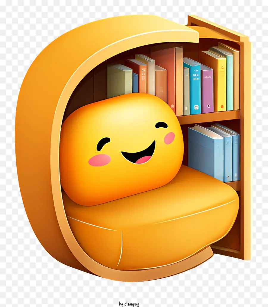 Recanto Do Livro，Cadeira Fofa Com Livros PNG