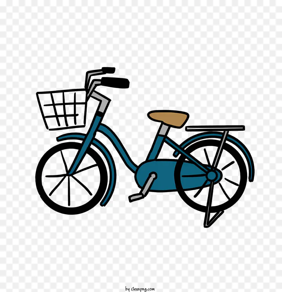 Bicicleta，Moldura Azul PNG