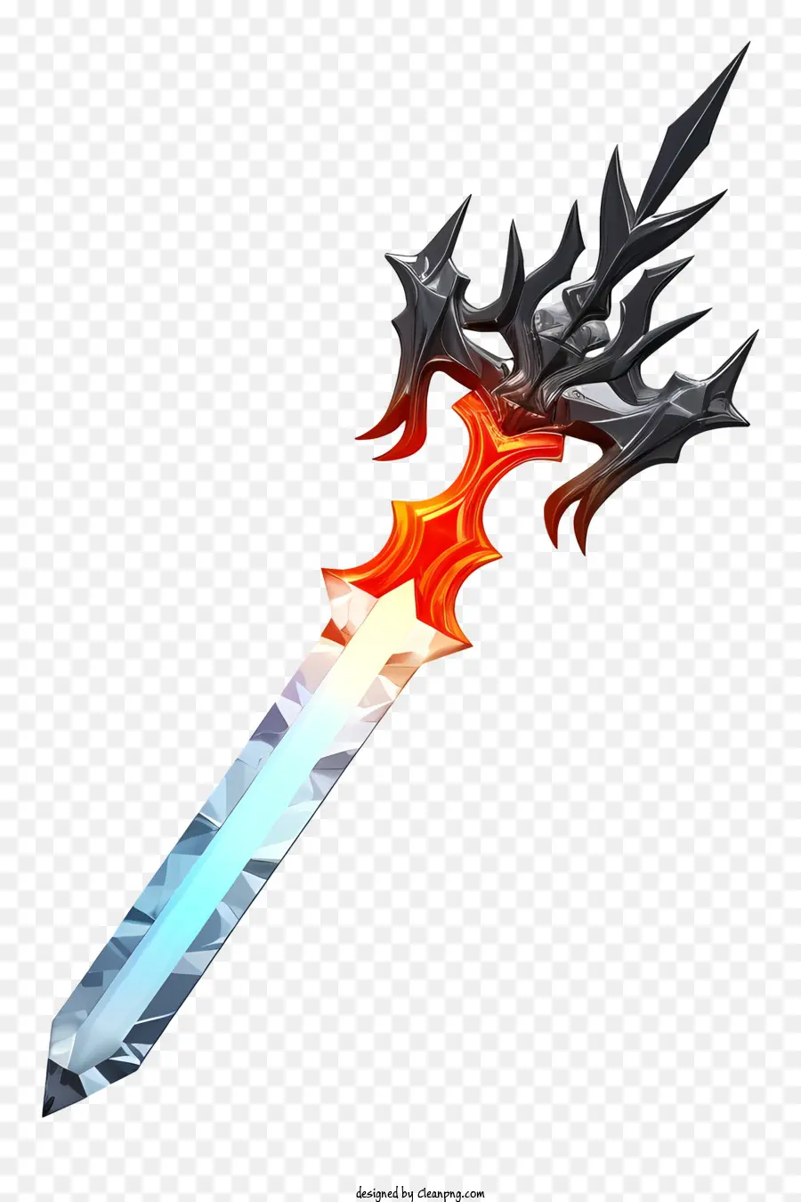 Espada De Diamante 3d Realista，Espada Grande PNG