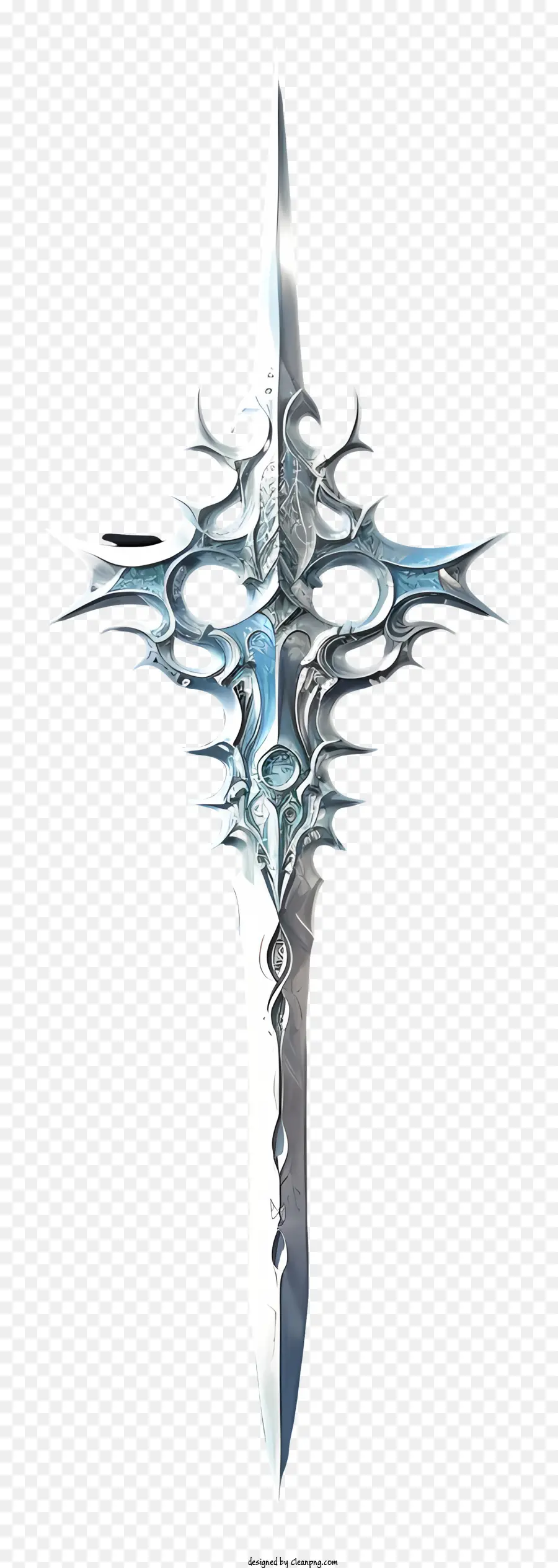 Espada De Diamante Fantasia Surrealista，Espada De Prata PNG