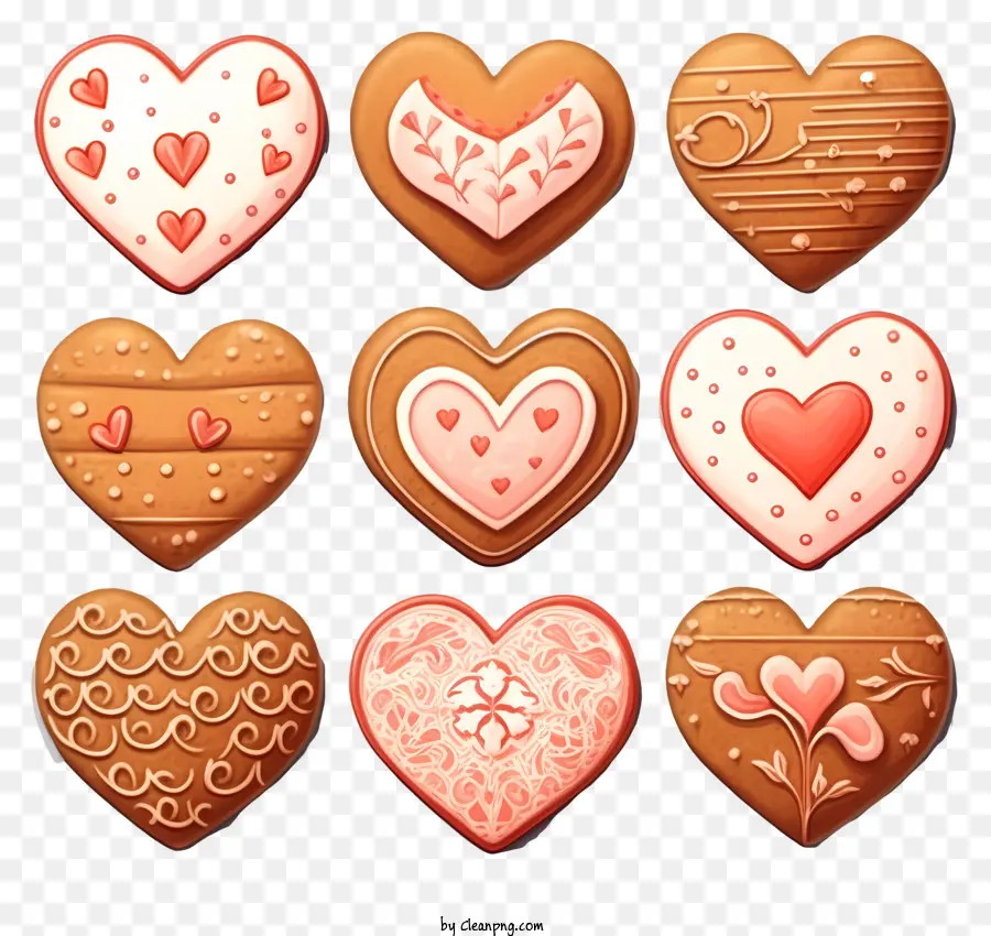 Esboce Biscoitos Dos Namorados，Biscoitos Em Forma De Coração PNG