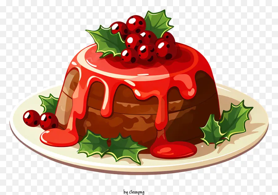 Prato De Natal，Fruit Cake PNG
