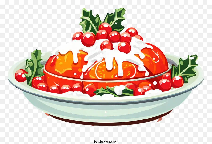 Prato De Natal，Salada De Frutas PNG