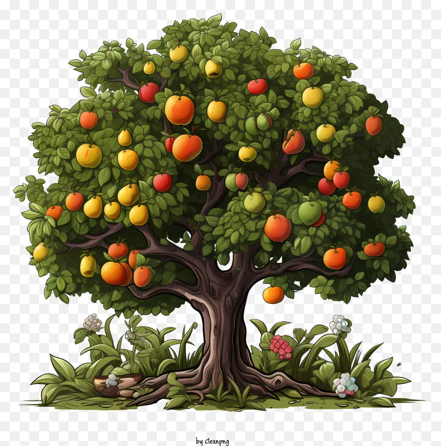 árvore De Fruto，Maçãs PNG
