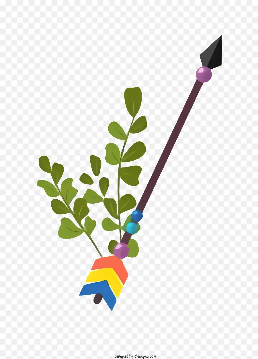 Arrowen Arrowhead，Rainbow Bead PNG