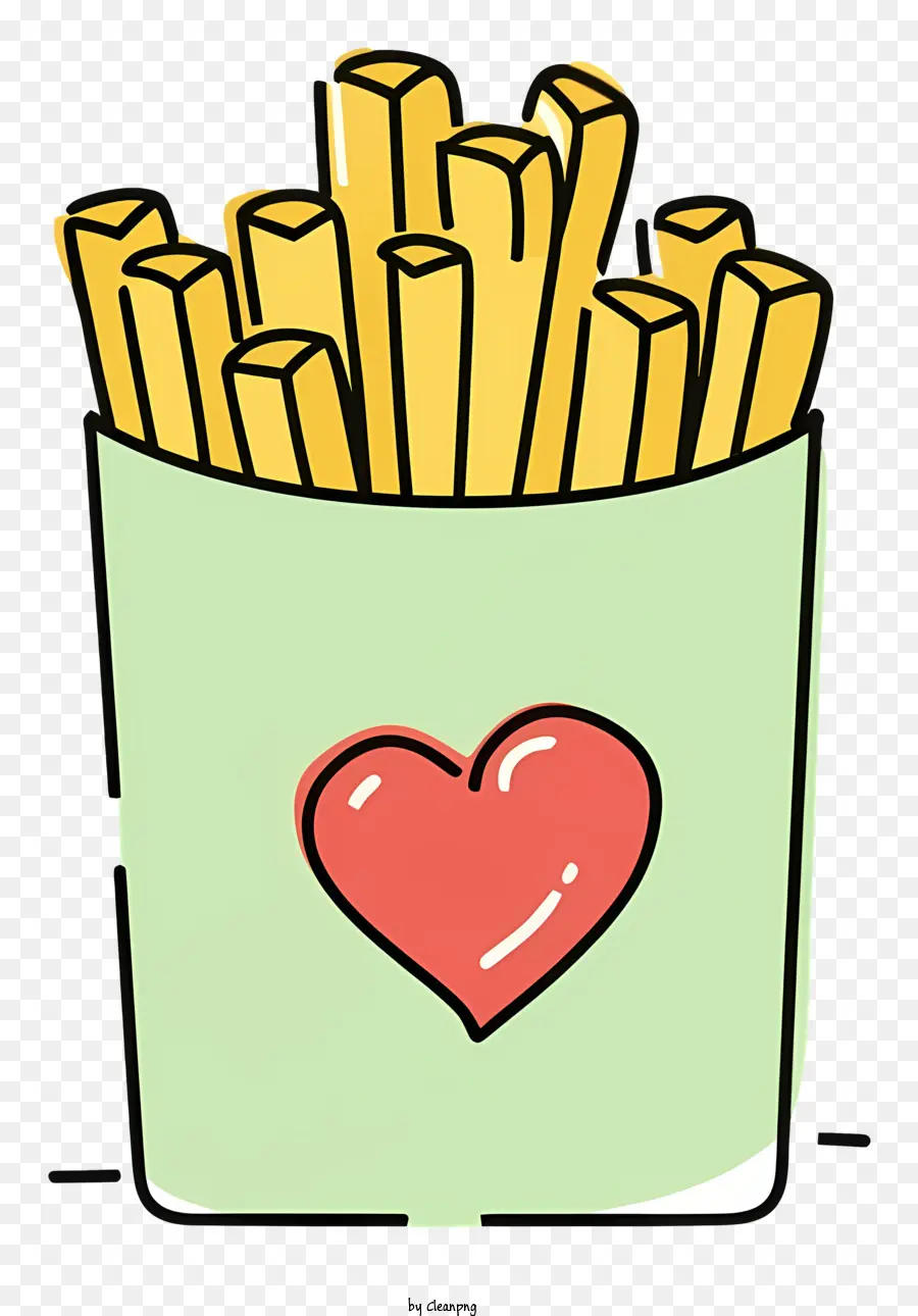 Desenho Animado，Batatas Fritas PNG