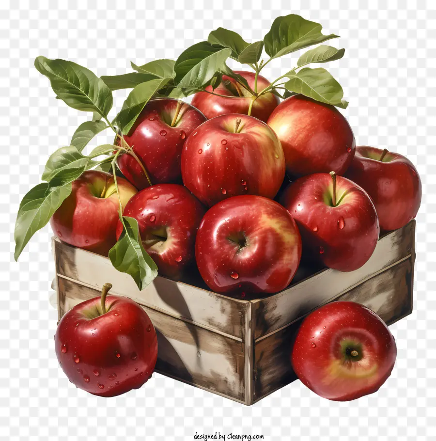 Apple，Caixa De Madeira PNG