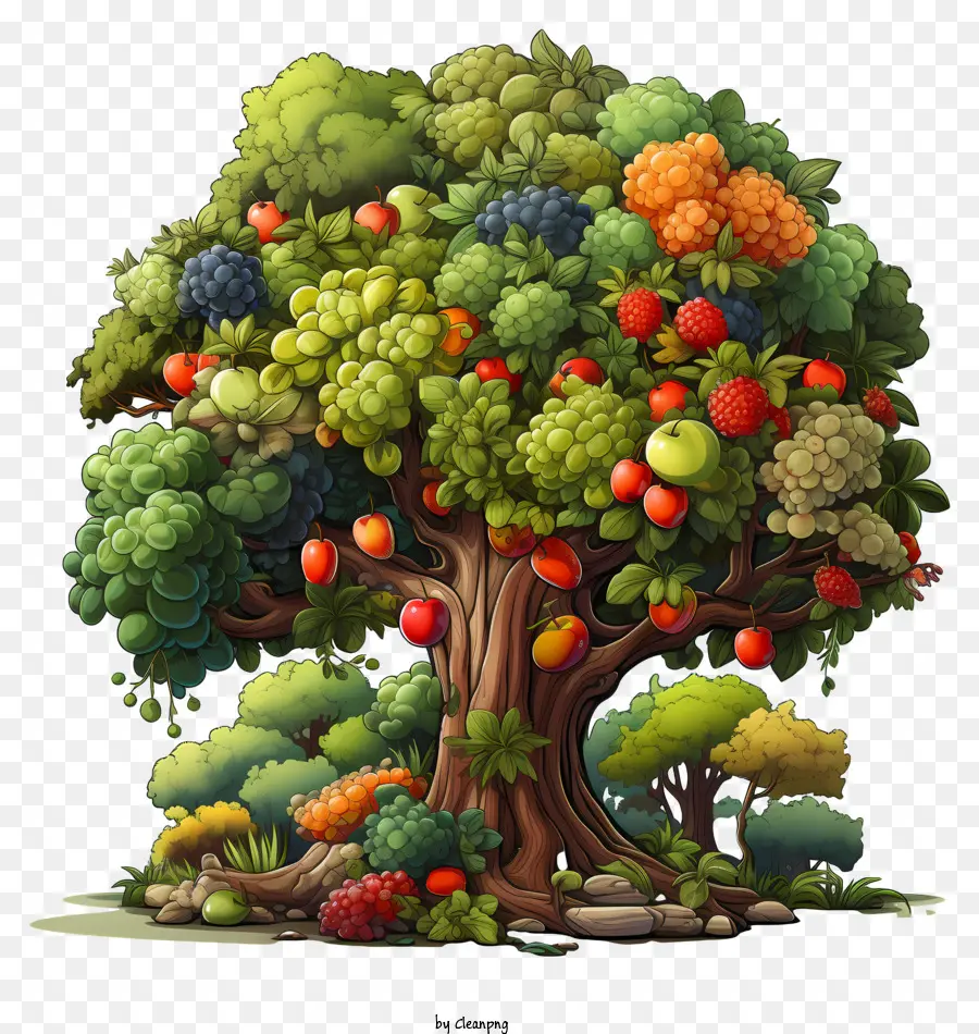 árvore De Fruto，Tipos De Frutas PNG