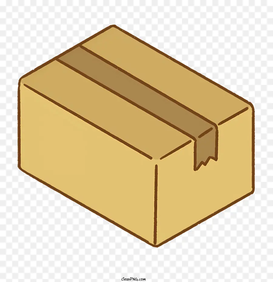 Cardboard Box，Tira De Fita PNG