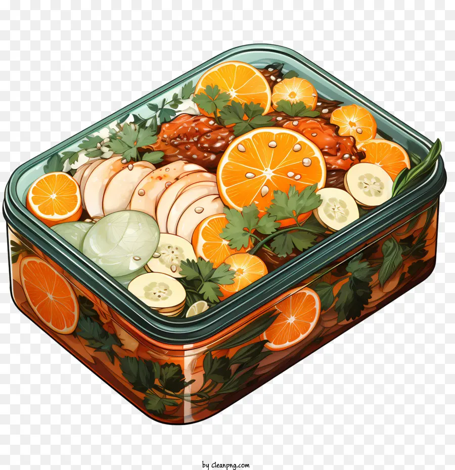 Caixa De Bento，Fruits PNG