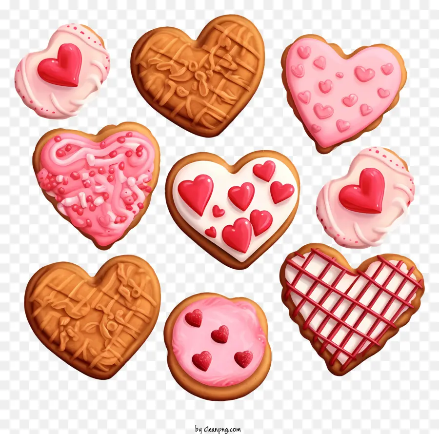 Estilo Isométrico，Cookies Dos Namorados PNG