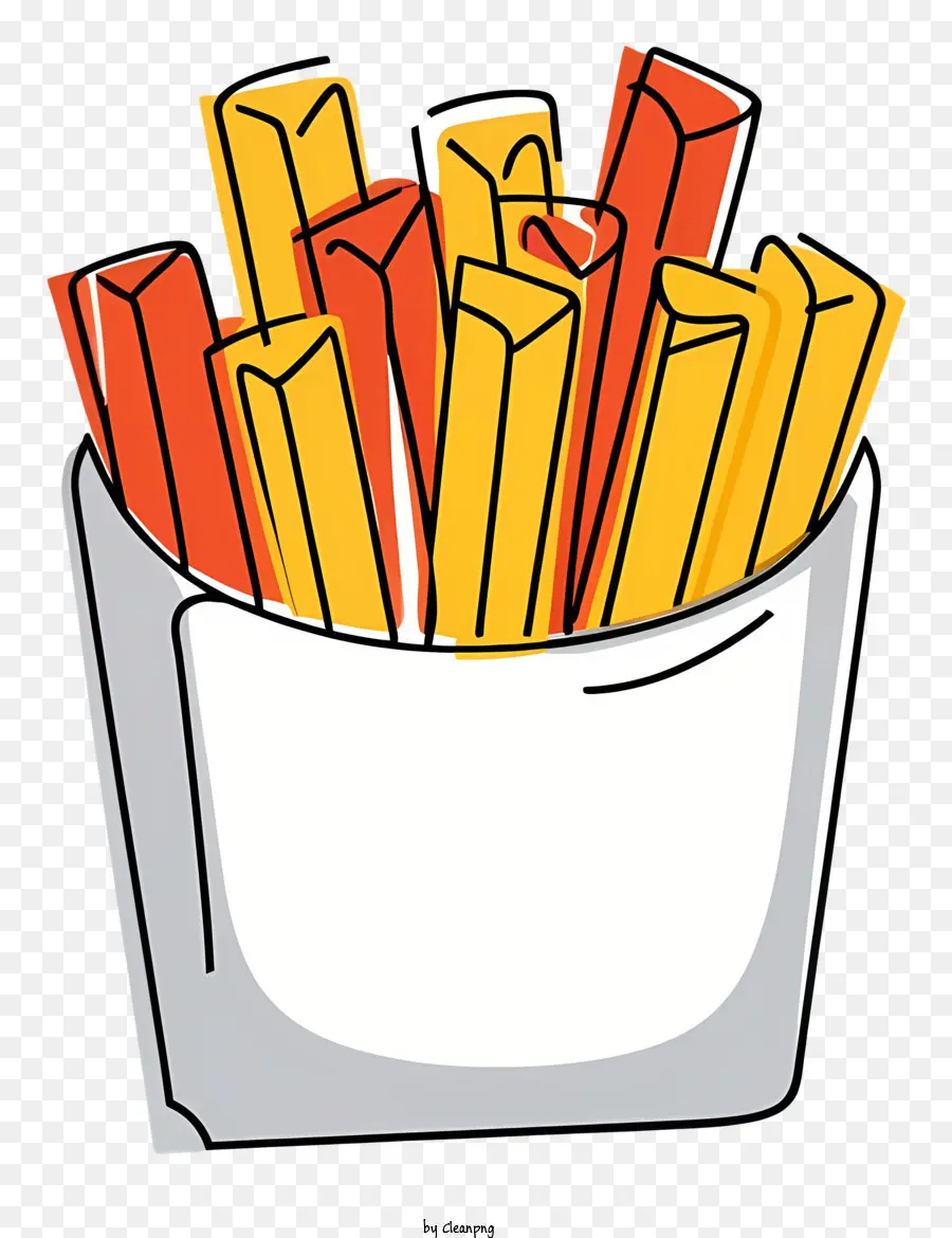 Desenho Animado，Batatas Fritas PNG