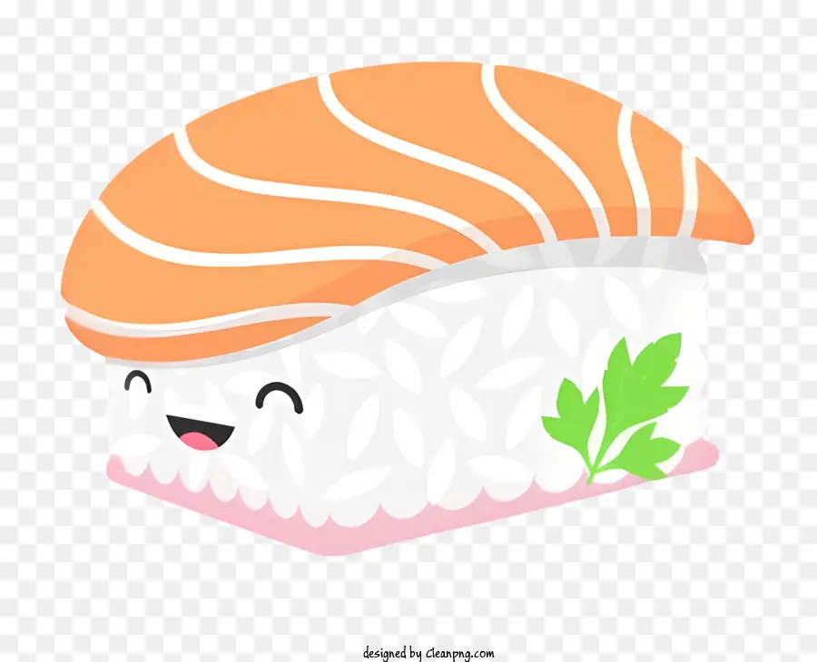 Coreia Alimentos，Rollo De Sushi De Desenho Animado PNG