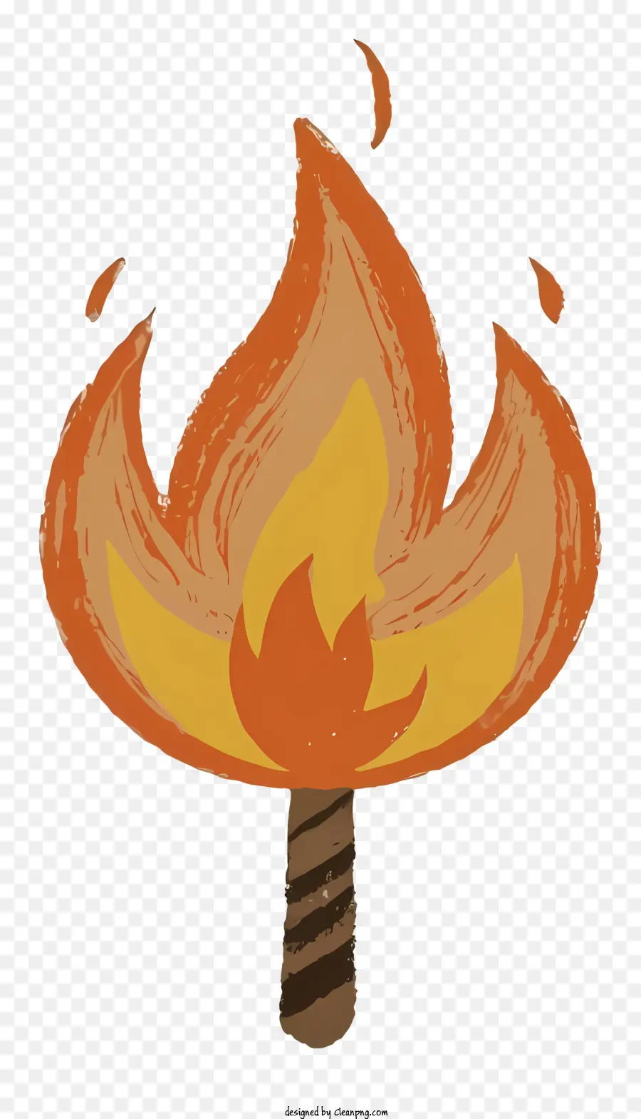 Cartoon，Tocha Flamejante PNG