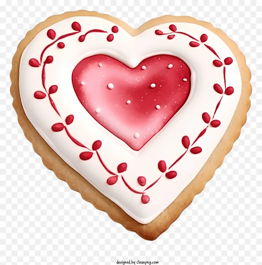 Cookies Realistas 3d Dos Namorados，Cookie Em Forma De Coração PNG