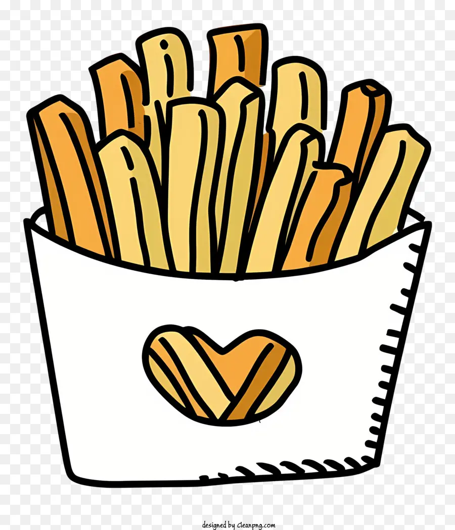 Desenho Animado，Batatas Fritas PNG