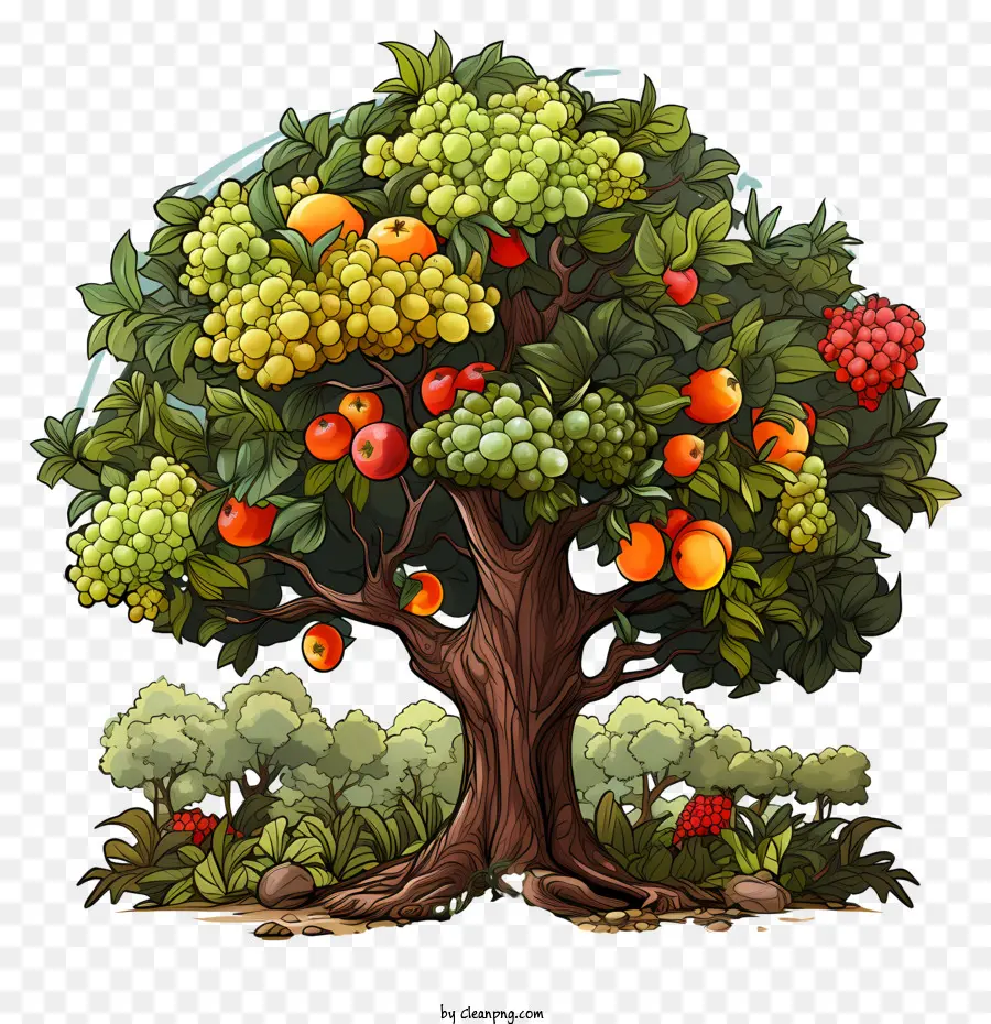 árvore De Fruto，Diferentes Tipos De Frutas PNG