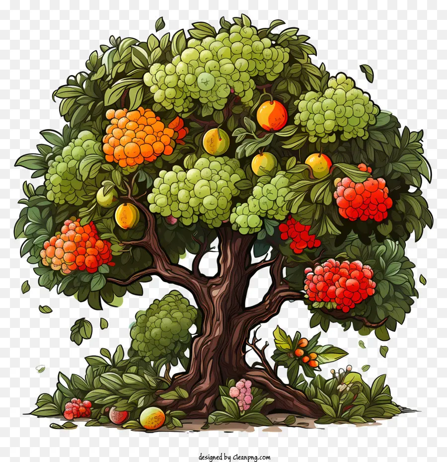árvore De Fruto，árvore De Ilustração PNG