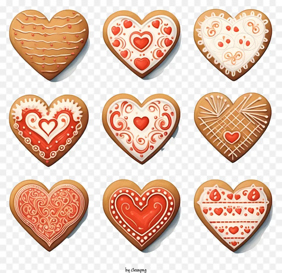Esboce Biscoitos Dos Namorados，Biscoitos Em Forma De Coração PNG