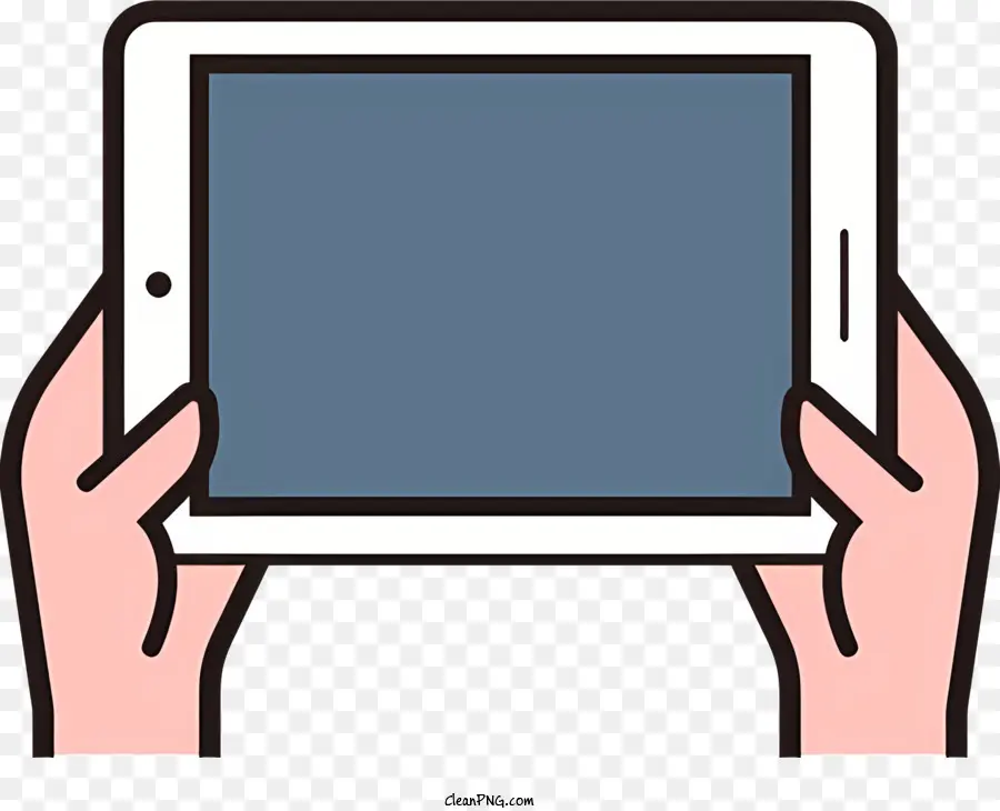 Computador Tablet，Tela Em Branco PNG