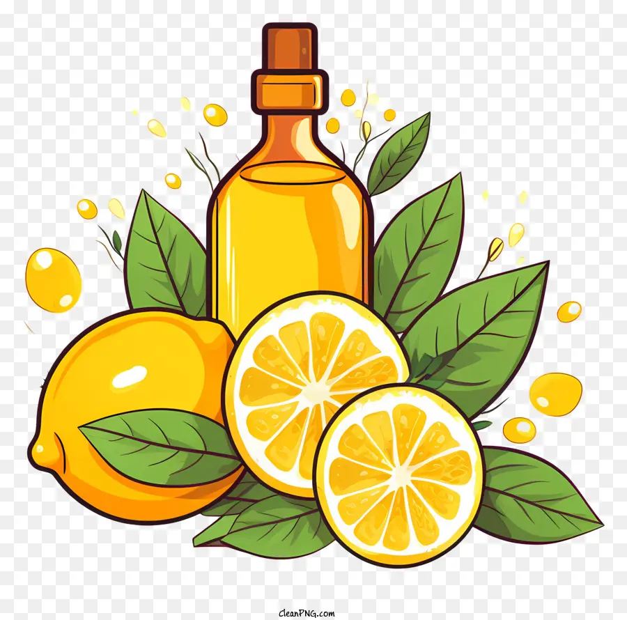 óleo De Limão，óleos Essenciais PNG