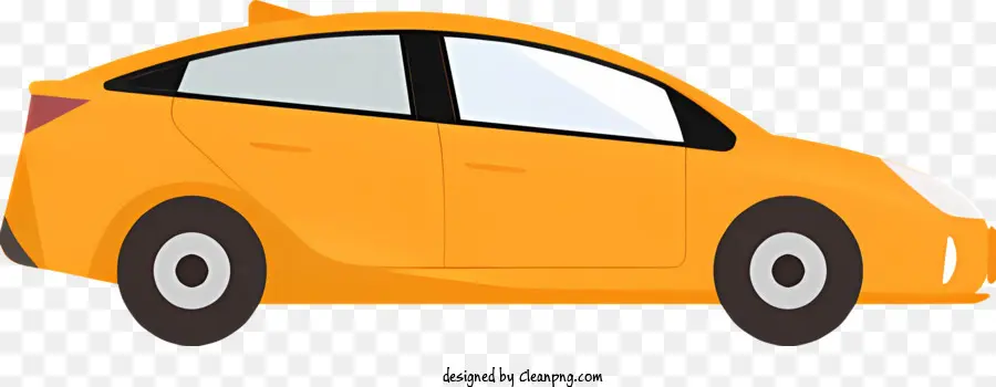 Carro Amarelo，Carro Compacto PNG